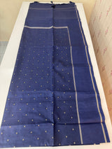 Semi silk saree with retta pettu borders  MTS455 DarkBlue