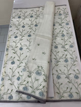 Soft Netkota saree with cross stitch embroidery MSH210