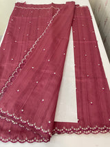 Cutwork Semi tussar saree MTSS680