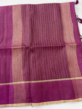 Tussar mix Semi silk saree with small zari weaving MSS8925