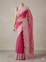 Soft Turkish Organza saree MSOS101