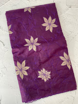 Semi organza saree with appliqué work - MSH906