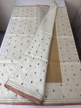 Blended soft tussar saree with thread work MTS9965