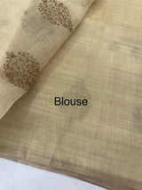 Tussar chanderi saree with embroidery MSTC122 (1)