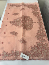 NetKota Applique work saree  MS6798- Peach
