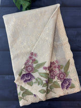 Kota silk saree with cross stitch embriodery MS13506C