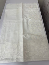 Mul chanderi cotton saree with applique work MSH655- White