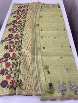 Jamdani silk Cotton Saree with thread work  MSJ790