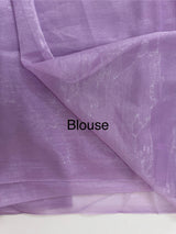 Glass tissue organza saree with embroidery MSF130