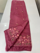Soft kota checks saree with embroidery - SVPSNM