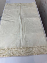 Mul chanderi saree with applique borders MSH111 Offwhite