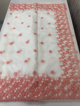 Soft Organza saree with embroidery borders - MCW895