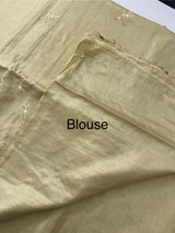 Butter silk saree with embroidery MTS569