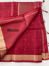 Tussar mix Semi silk saree with small buttas MSS8930