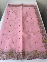 NetKota saree with Applique border  MSH131- Pink