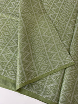 Bhagalpuri Semi tussar saree MS871- LeafGreen