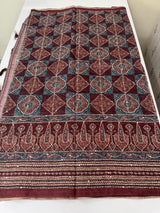 Semi Chanderi saree with hand kanta embroidery MS9899