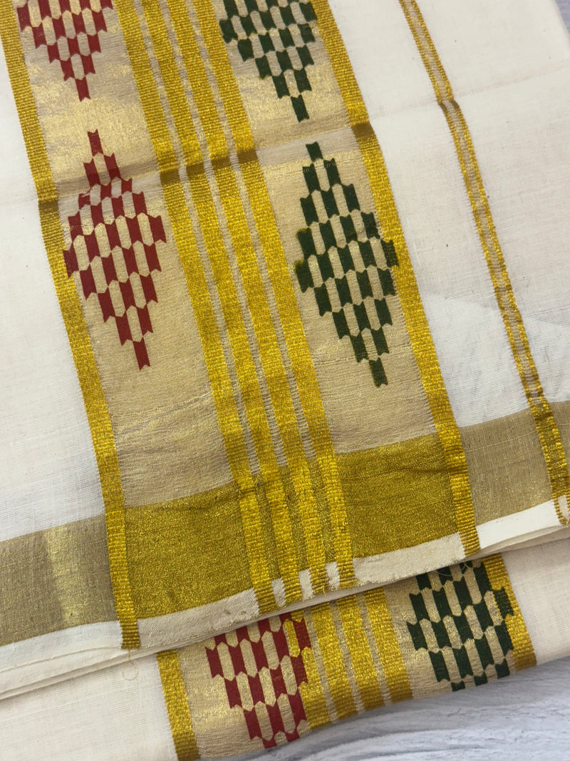 Kerala cotton saree