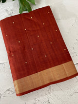 Tussar mix Semi silk saree with small buttas MSS8930