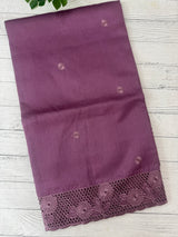 Cutwork Blended tussar saree MTS9078