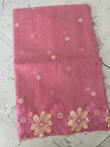 Soft Tissue kota embroidery saree MSK4660 Pink