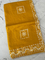 Semi soft silk saree with batik prints MSB555
