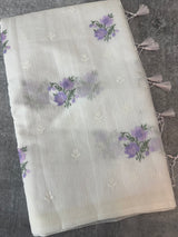 Silky kota embroidery saree MSK654