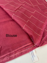 Soft kota silk saree with embriodery MS14809- Pink