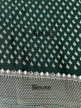 Semi modal silk saree with mirror work - MMB501 Green