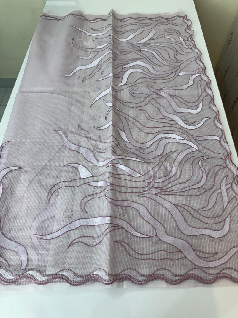 Kota silk embroidery saree  MSH125- Lavender