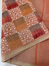 Tissue Silk embriodery saree MS49892