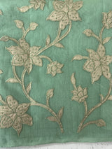 Mul chanderi tissue applique saree MSH150