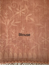 Netkota saree with chikankari embriodery work saree  MS11979 Peach