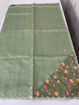 Cutwork Semi tussar saree MTSS680
