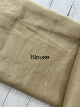 Crush Organza embroidery saree MS9740 Beige