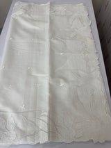 Dyeable Chanderi applique work saree  MSH173(1) OffWhite