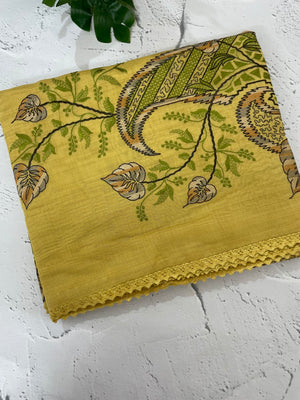 Soft silk cotton saree with embriodery MS8678