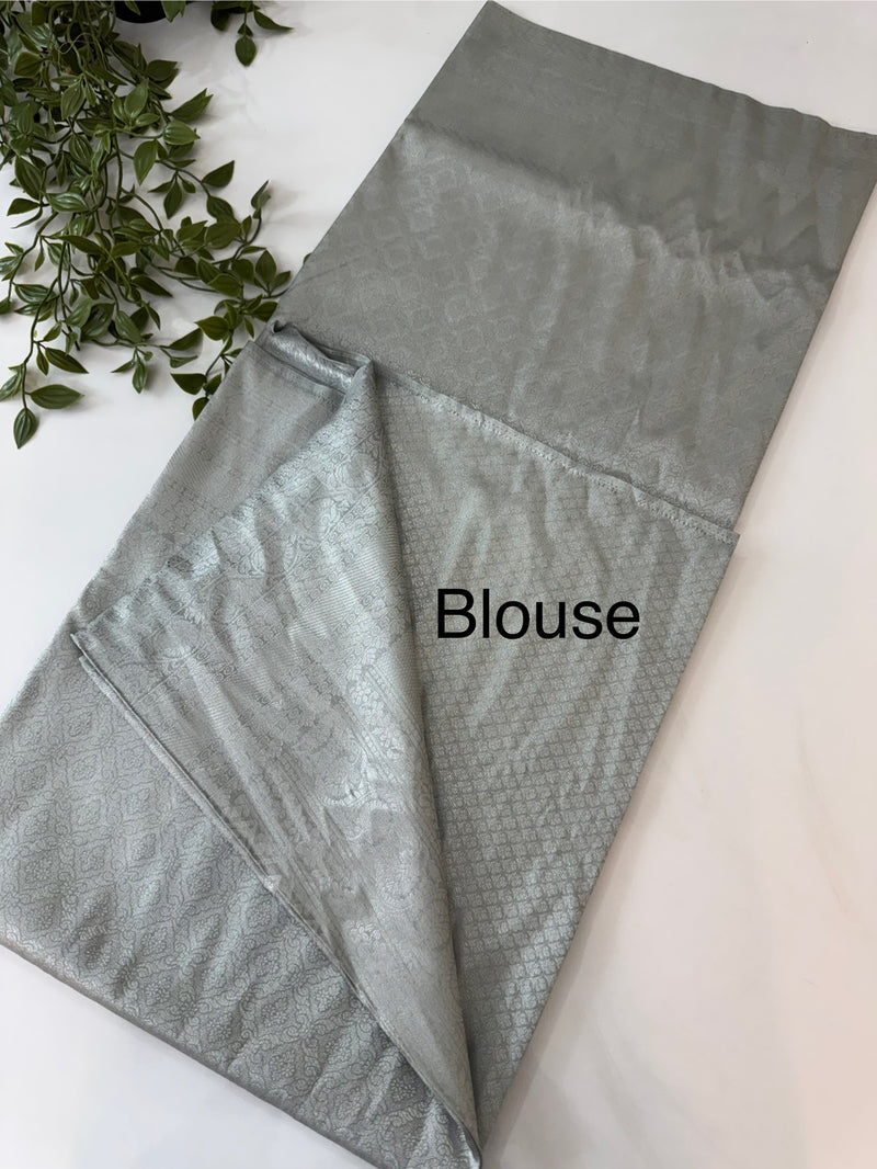 Pastel soft silk Saree - MKP914 Grey