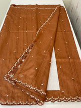 Cutwork Semi tussar saree MTSS680