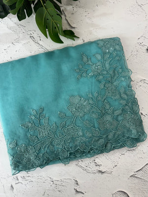 Soft Organza saree with embroidery borders - MSH299