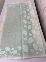 Moonga checks saree with applique borders MSH9990