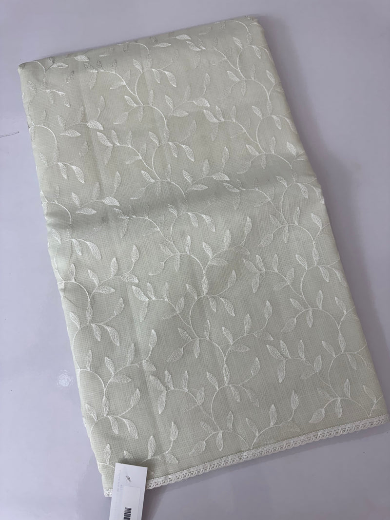Kota embriodery saree MS1455 Pale Green