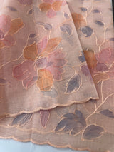 Soft Kota saree with prints and embroidery MSH154- Peach