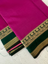 Semi Kanchi pattu saree with broacde blouse MBS7845