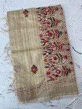 Handworked Blended tussar silk saree MS90543 (11)