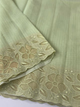 Soft kota silk saree with applique work MS85432