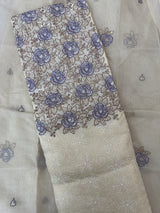 Unstitched Phulkari Netkota Salwar Set - MUS102