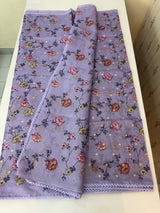 Kota silk saree with digital prints and embroidery MSH155- Lavender