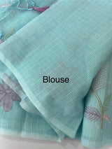 Netkota embriodery saree MS1496 Blue