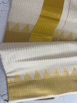 Kerala cotton saree checks-